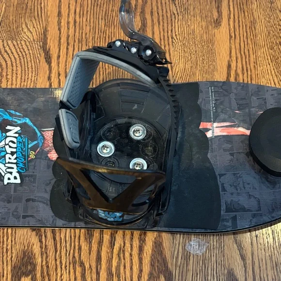 Burton Black and Blue Snowboard with Bindings - Picture 4 of 5
